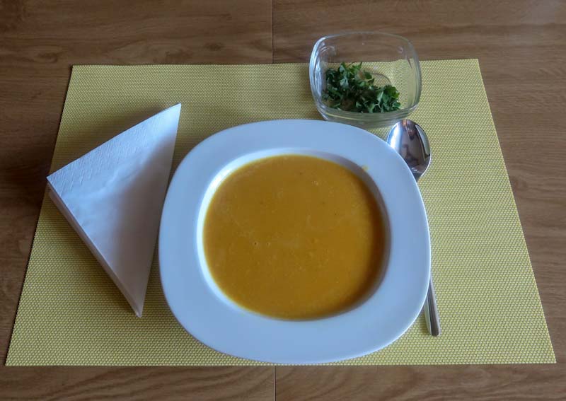 Asiat. Kürbissuppenteller 1