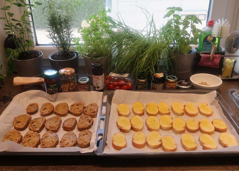 Crostini Aufstellung