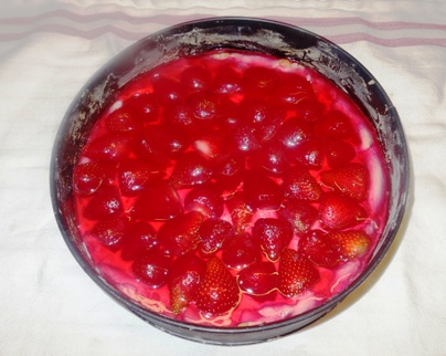 Erdbeertarte im Ring