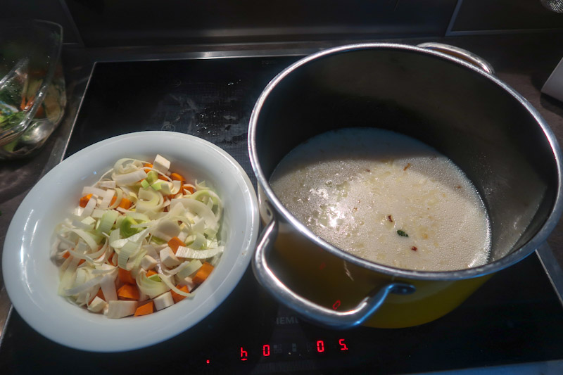 Erdäpfelsuppe Zubereitung 1a