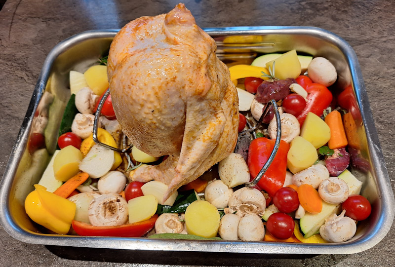 Huhn vor dem Braten
