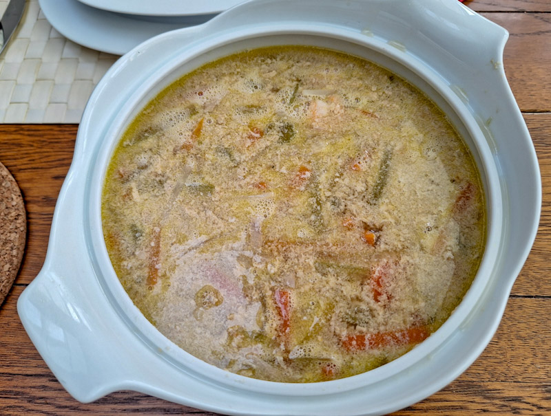 Krabbensuppe fertig in der Suppenschüssel1a