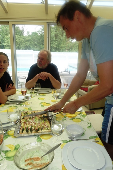 Pfingsten 2018 Anschnitt Spargel Blechkuchen