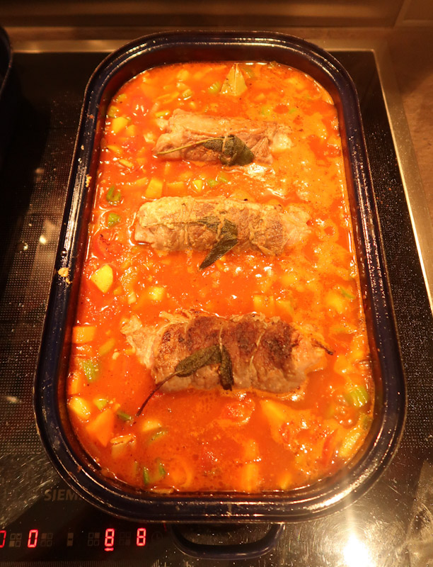 Rindsrouladen anbraten in Sauce 2 