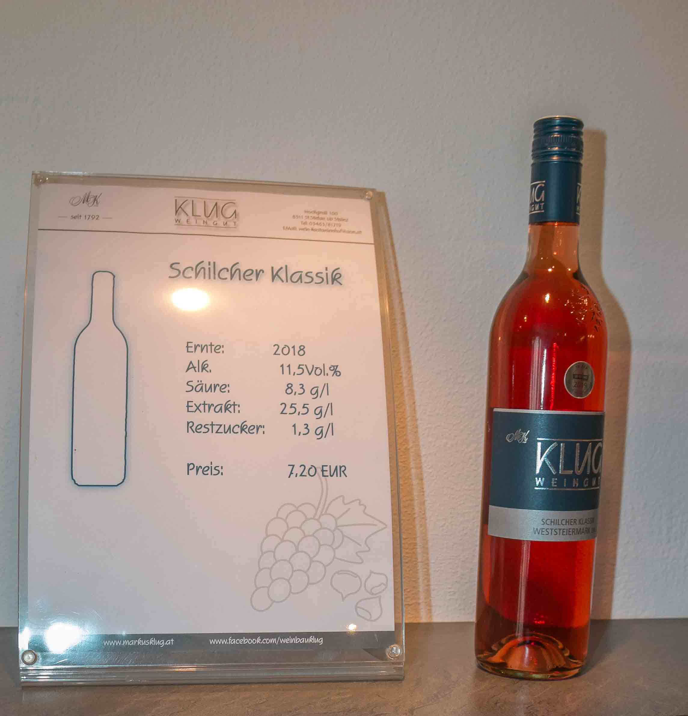 Schilcher Klassik Flasche