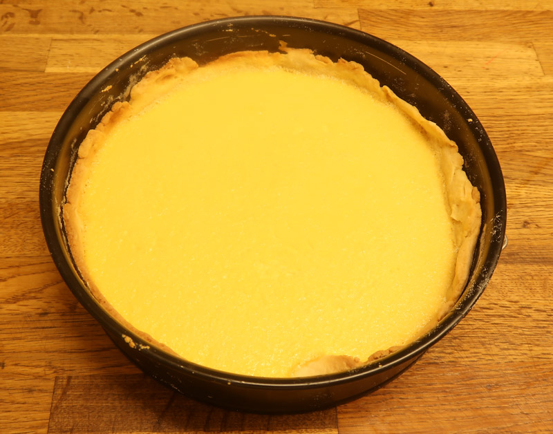 Zitro Torte Füllung in Form gebacken